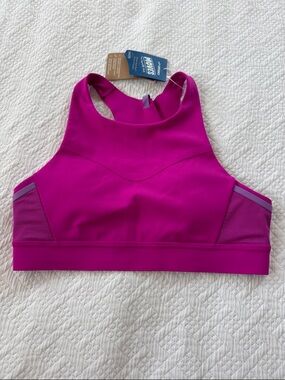 Brooks Energize High-Neck Sports Bra - Pink